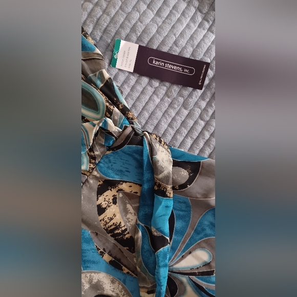 Karin Steven's (10) Dress w/tie belt - New with Tags - Picture 7 of 8